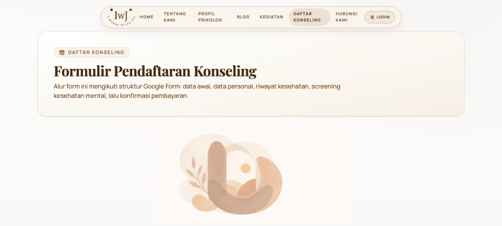 Form pendaftaran konseling